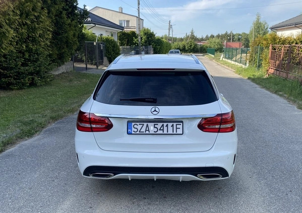 Mercedes-Benz Klasa C cena 67900 przebieg: 186000, rok produkcji 2015 z Poręba małe 352